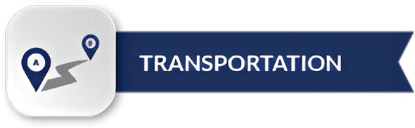 Transportation icon with map route design.